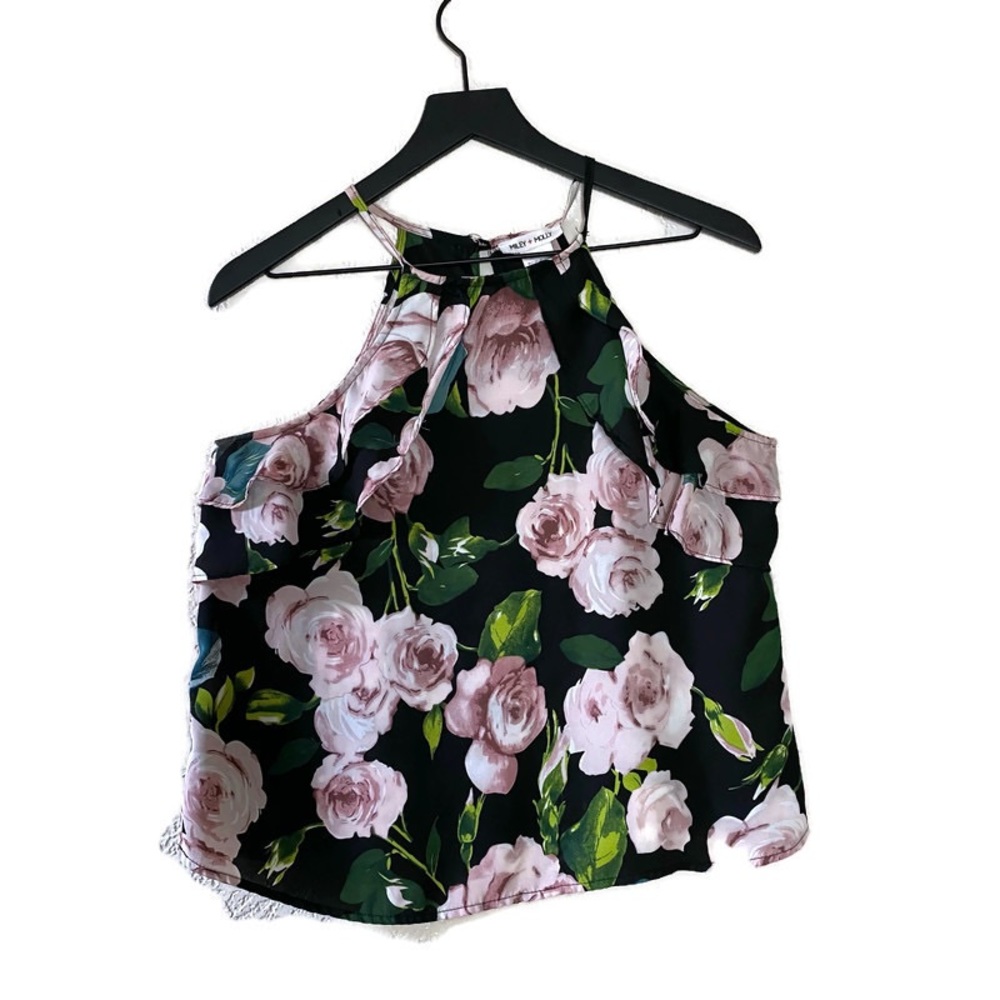 🤎3/$25 Flower halter top